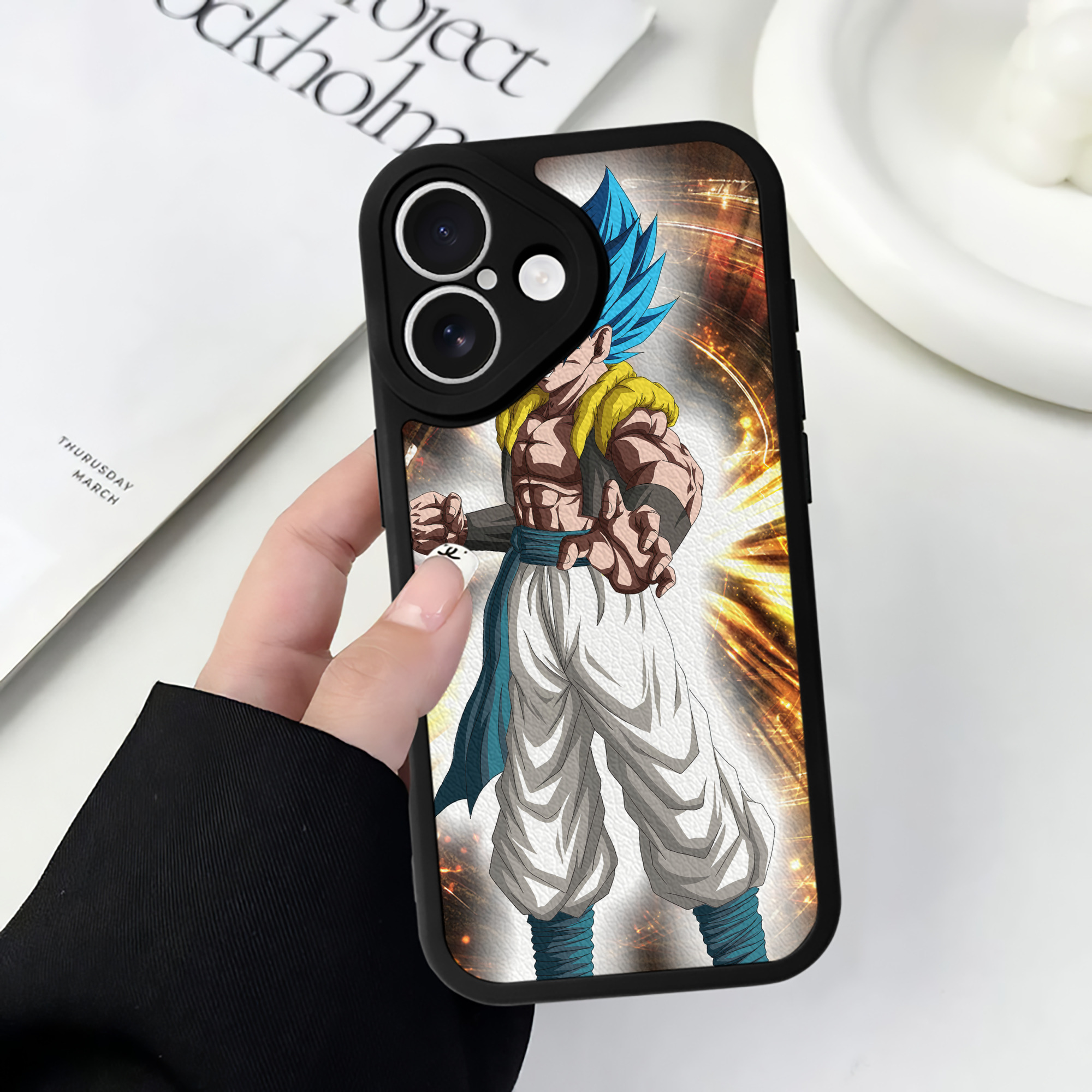 （画像用） ドラゴンボール DRAGON BALL 【iPhone 16シリーズ対応】シリコンスマホケース（レザー調） 材質：シリコン